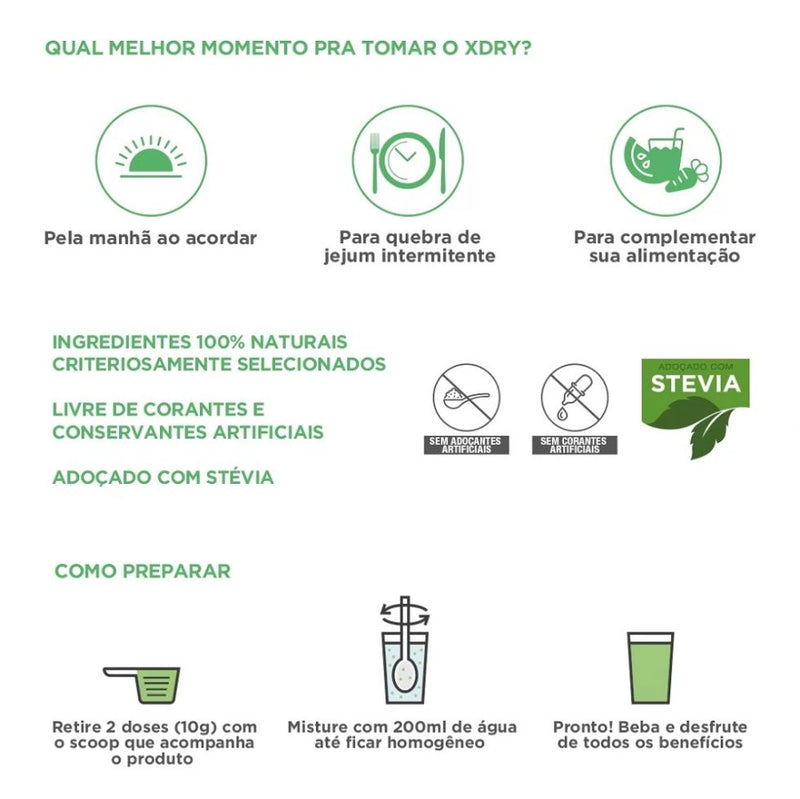 X Dry (200g) - Sabor: Abacaxi com Hortelã