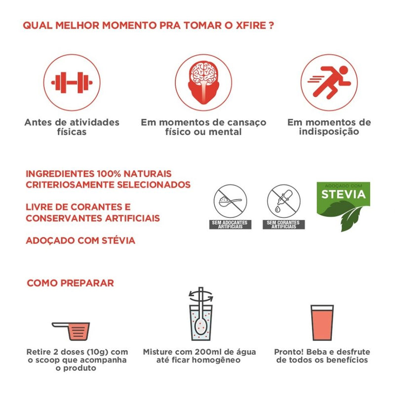 X-Fire (200g) - Sabor: Guaraná