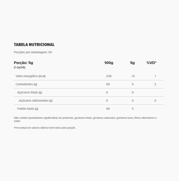 Xylitol (50 sachês de 5g) - Padrão: Único