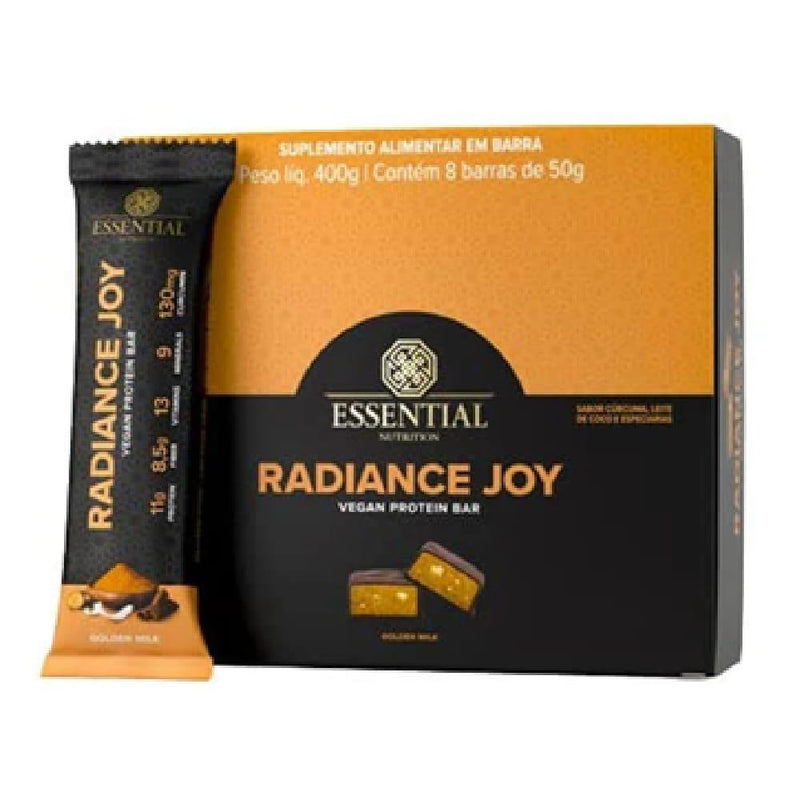 Radiance Joy Vegan Protein Bar (50g) - Sabor: Golden Milk